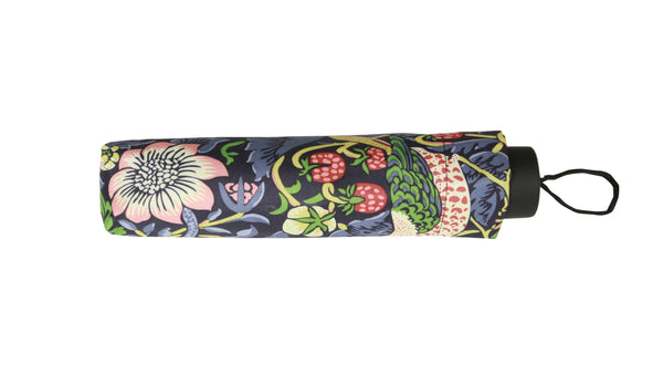 Signare William Morris Strawberry Thief Blue - Art Folding Umbrella