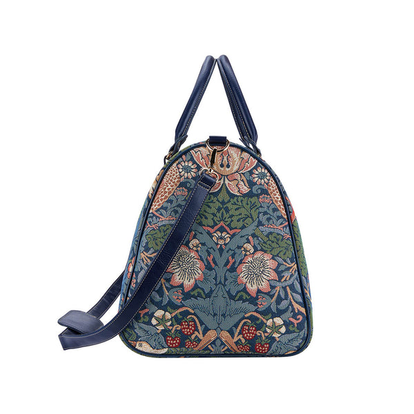 Signare William Morris Strawberry Thief Blue - Big Holdall Bag