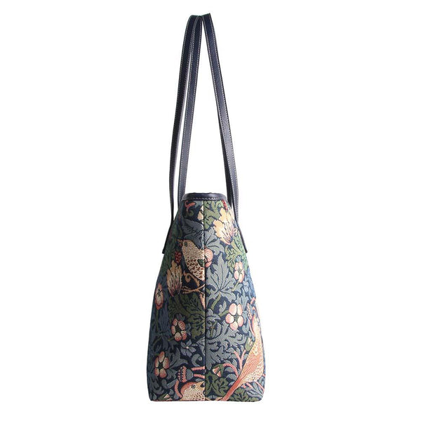 Signare William Morris Strawberry Thief Blue - College Bag