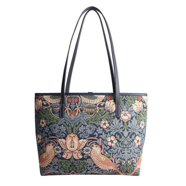 signare William Morris Strawberry Thief Blue - College Bag