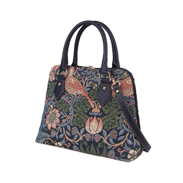 Signare William Morris Strawberry Thief Blue - Convertible Bag