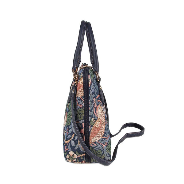 Signare William Morris Strawberry Thief Blue - Convertible Bag