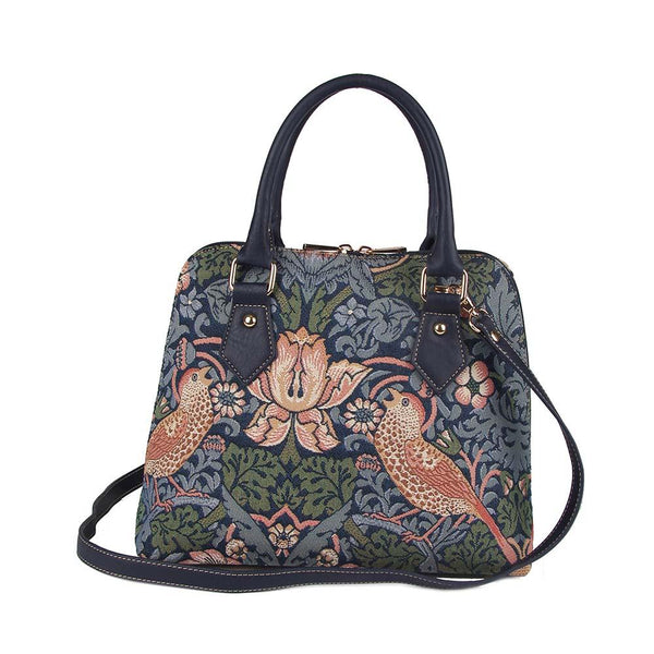 Signare William Morris Strawberry Thief Blue - Convertible Bag