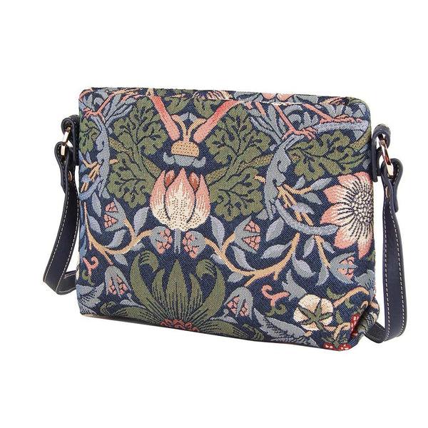 Signare William Morris Strawberry Thief Blue - Cross Body Bag