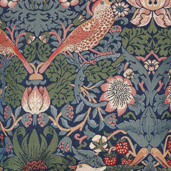 signare William Morris Strawberry Thief Blue - Fabric for Upholstery