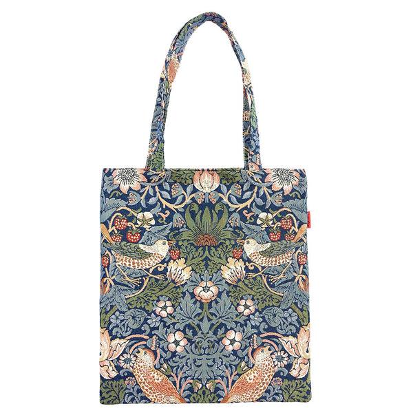 signare William Morris Strawberry Thief Blue - Flat Bag