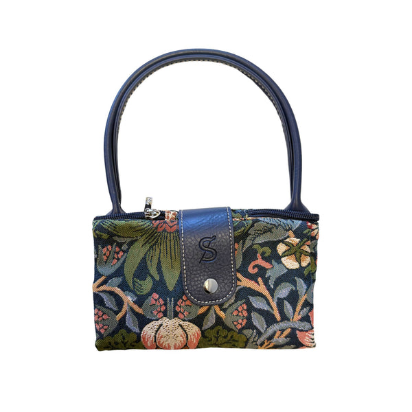 Signare William Morris Strawberry Thief Blue - Folding Bag