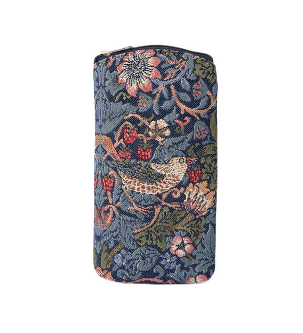 signare William Morris Strawberry Thief Blue - Glasses Case