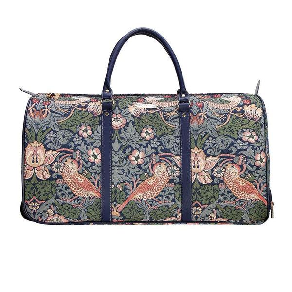 Signare William Morris Strawberry Thief Blue - Pull Holdall