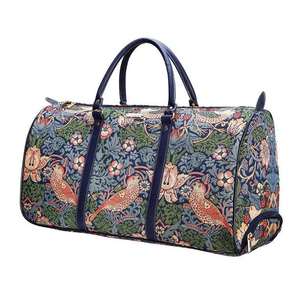 Signare William Morris Strawberry Thief Blue - Pull Holdall