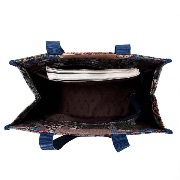 Signare William Morris Strawberry Thief Blue - Shopper Bag