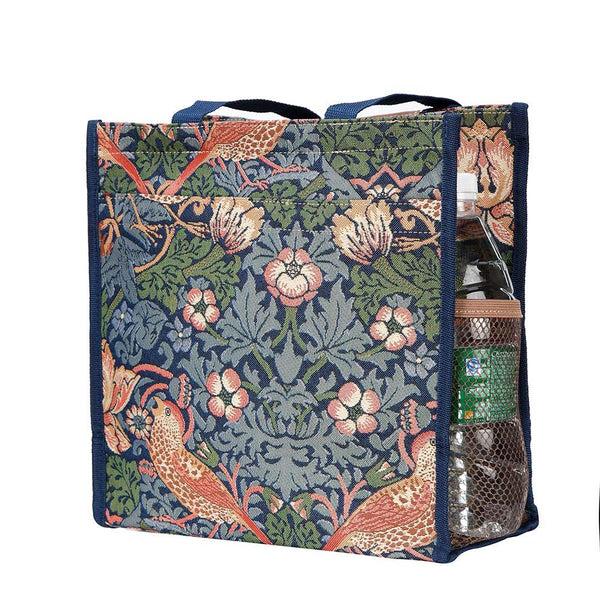 Signare William Morris Strawberry Thief Blue - Shopper Bag