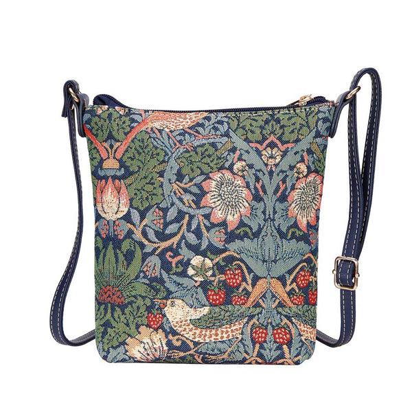 signare William Morris Strawberry Thief Blue - Sling Bag