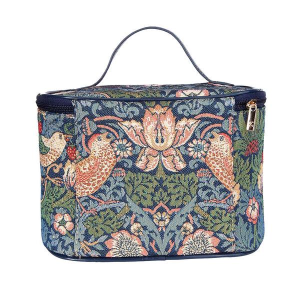 Signare William Morris Strawberry Thief Blue - Toiletry Bag