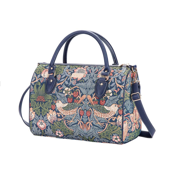 Signare William Morris Strawberry Thief Blue - Travel Bag