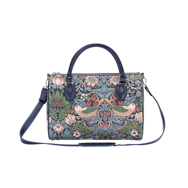 Signare William Morris Strawberry Thief Blue - Travel Bag