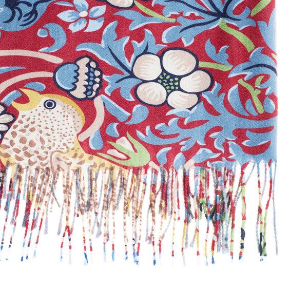 Signare William Morris Strawberry Thief Red - Art Pashmina