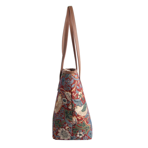 Signare William Morris Strawberry Thief Red - College Bag