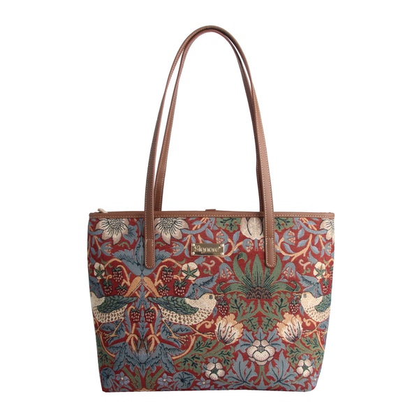 signare William Morris Strawberry Thief Red - College Bag