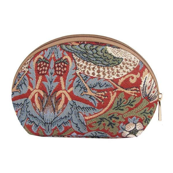 Signare William Morris Strawberry Thief Red - Cosmetic Bag