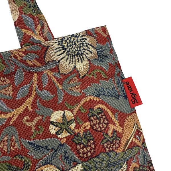 Signare William Morris Strawberry Thief Red - Flat Bag