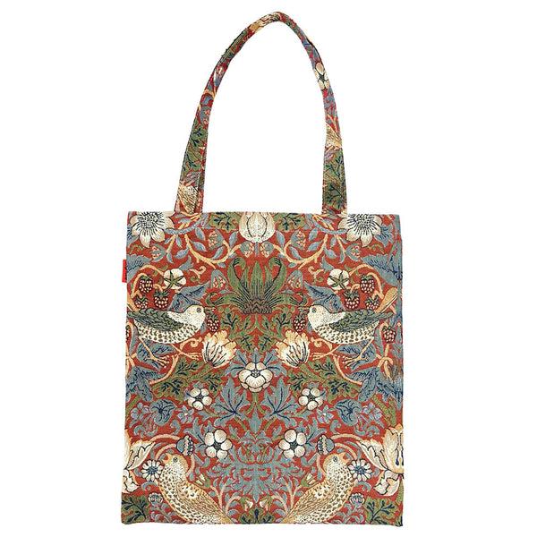 signare William Morris Strawberry Thief Red - Flat Bag