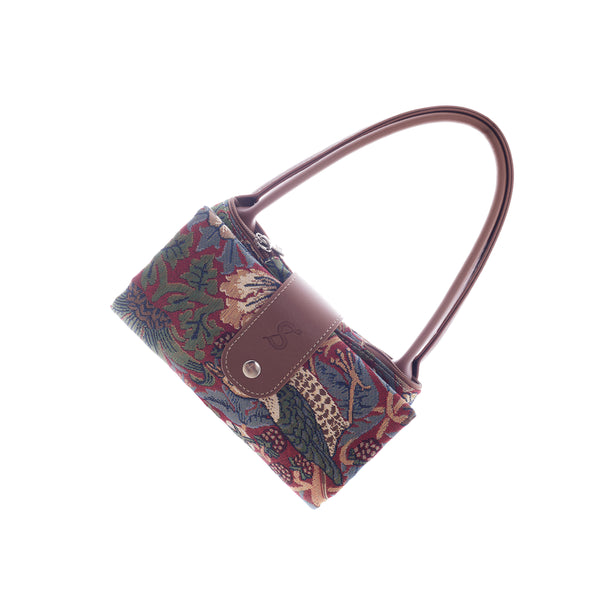 Signare William Morris Strawberry Thief Red - Folding Bag