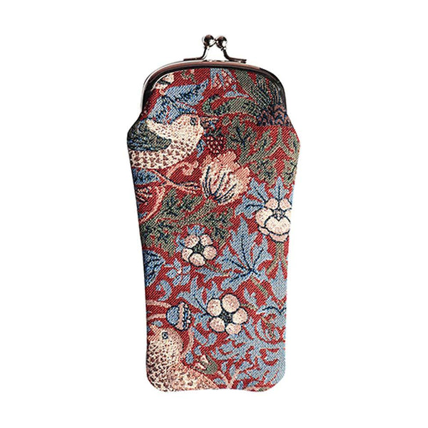 signare William Morris Strawberry Thief Red - Glasses Pouch