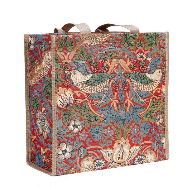 signare William Morris Strawberry Thief Red - Shopper Bag