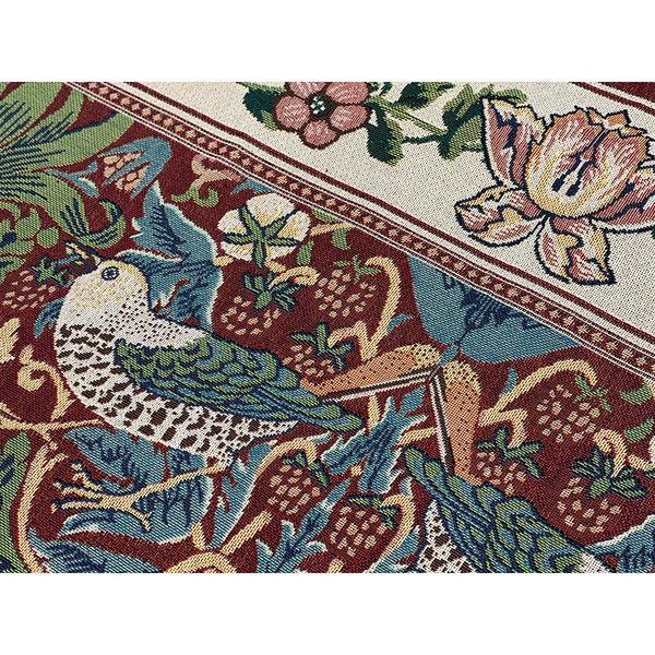Signare William Morris Strawberry Thief Red - Wall Hanging 110cm X 139cm (70 Rod)