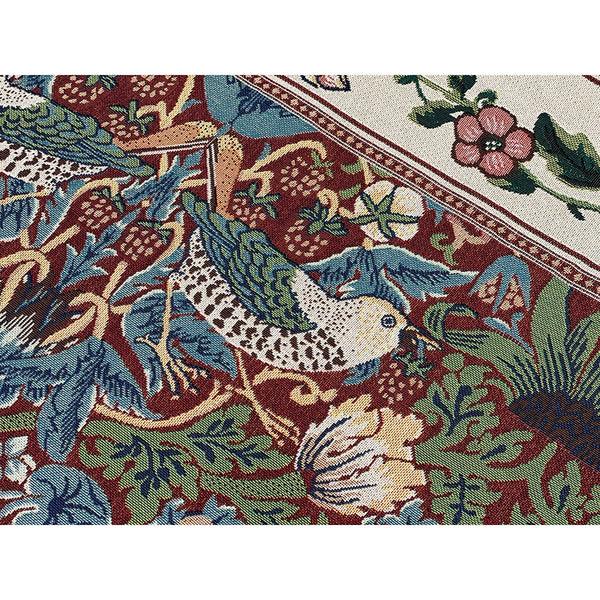 Signare William Morris Strawberry Thief Red - Wall Hanging 110cm X 139cm (70 Rod)
