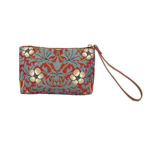 signare William Morris Strawberry Thief Red - Wristlet