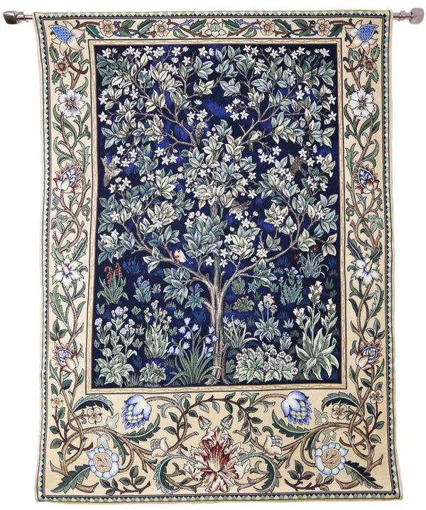 signare William Morris Tree of Life Blue - Wall Hanging in 3 sizes