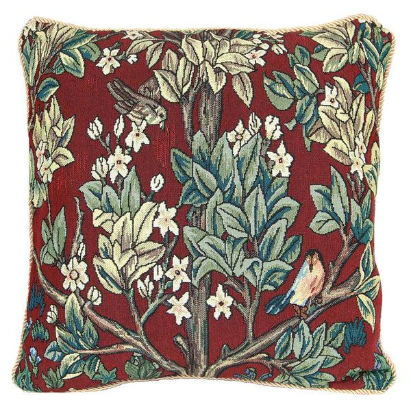 signare William Morris Tree of Life Red - Cushion Cover Art 45cm*45cm