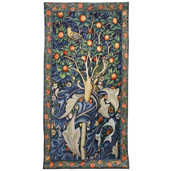 Signare William Morris Woodpecker In A Fruit Tree - Wall Hanging 69cm X 139cm (70 Rod)