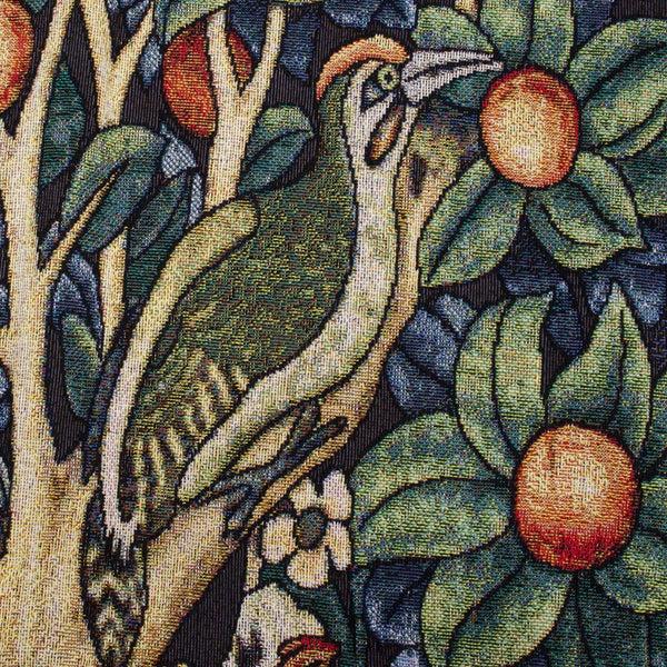 Signare William Morris Woodpecker In A Fruit Tree - Wall Hanging 69cm X 139cm (70 Rod)