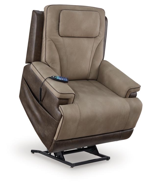 Signature Design By Ashley 4Z-Serenity Zone Performance Fabric Triple Power Lift Recliner