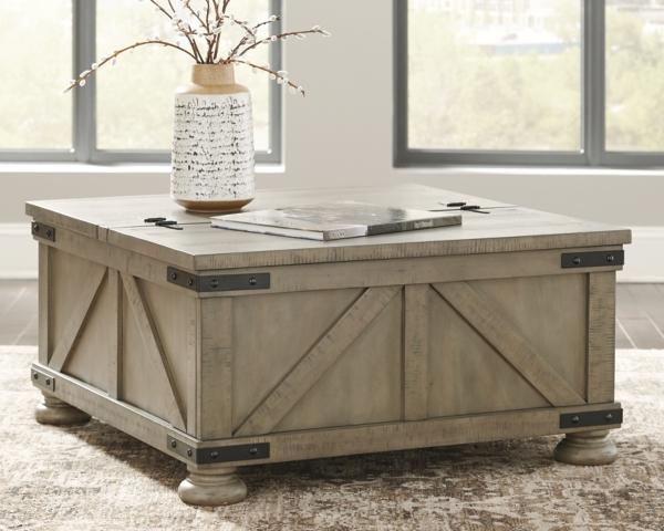 signature design by ashley Aldwin Coffee Table With Storage