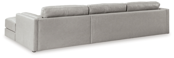 Signature Design By Ashley Amiata 2-Piece Leather Sectional With Chaise
