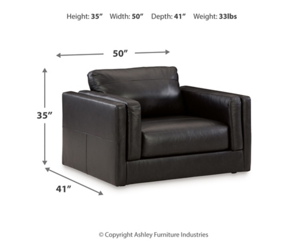 Signature Design By Ashley Amiata Oversized Leather Chair