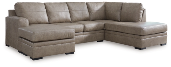 Signature Design By Ashley Amuleto 2-Piece Leather Sectional With Chaise