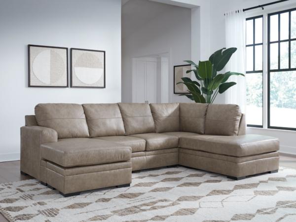 signature design by ashley Amuleto 2-Piece Leather Sectional with Chaise