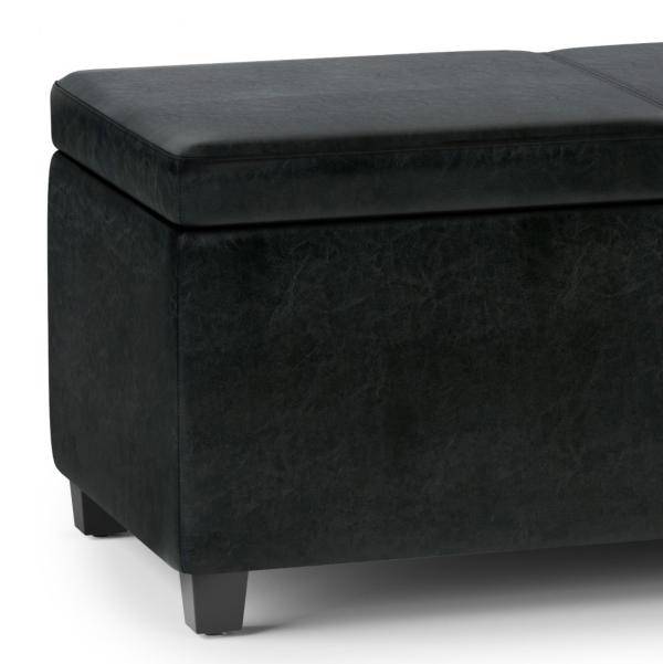 Signature Design By Ashley Avalon Contemporary Rectangle Storage Ottoman Bench