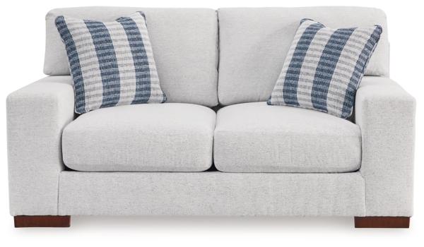 Signature Design By Ashley Belvoir Next-Gen Nuvella™ Performance Fabric Loveseat