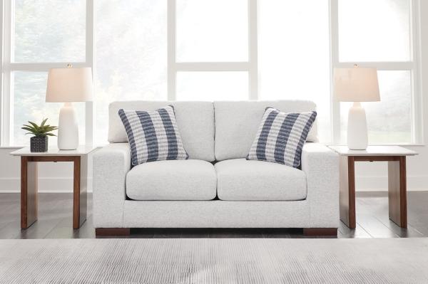 signature design by ashley Belvoir Next-Gen Nuvella™ Performance Fabric Loveseat