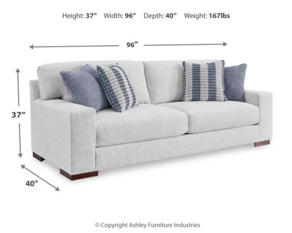 Signature Design By Ashley Belvoir Next-Gen Nuvella™ Performance Fabric Sofa