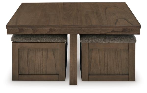 Signature Design By Ashley Boardernest Coffee Table With 4 Stools
