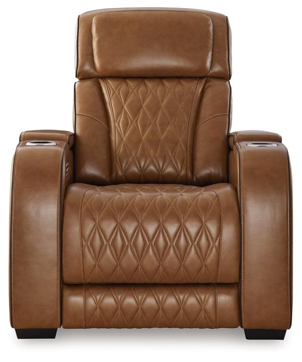 Signature Design By Ashley Boyington Dual Power Leather Recliner