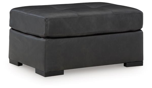 Signature Design By Ashley Brindley Pier Leather Oversized Accent Ottoman