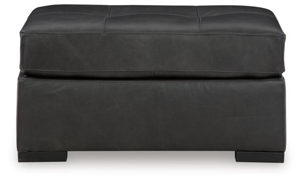Signature Design By Ashley Brindley Pier Leather Oversized Accent Ottoman